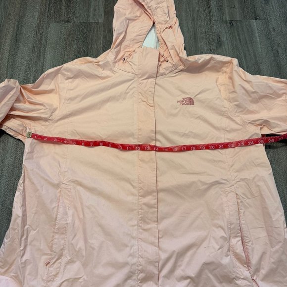 North Face Rain Full Zipper Jacket Light Pink Adjustable Dryvent Women Size XXXL - Picture 15 of 16